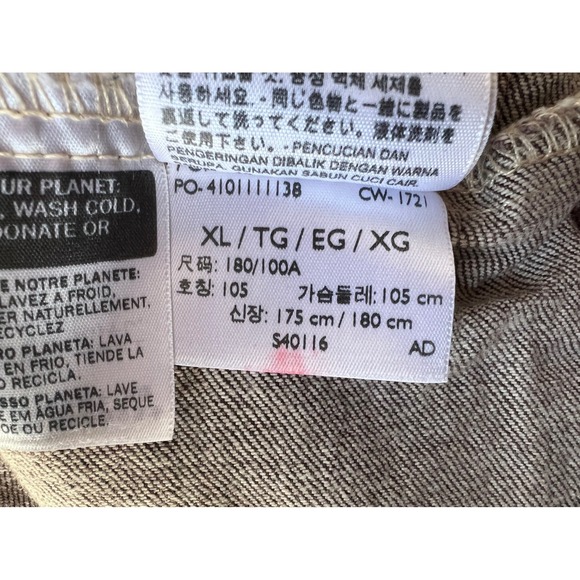 Levis XL Trucker Denim Jacket Brown/Purple Faded Wash Relaxed Fit - Picture 6 of 12